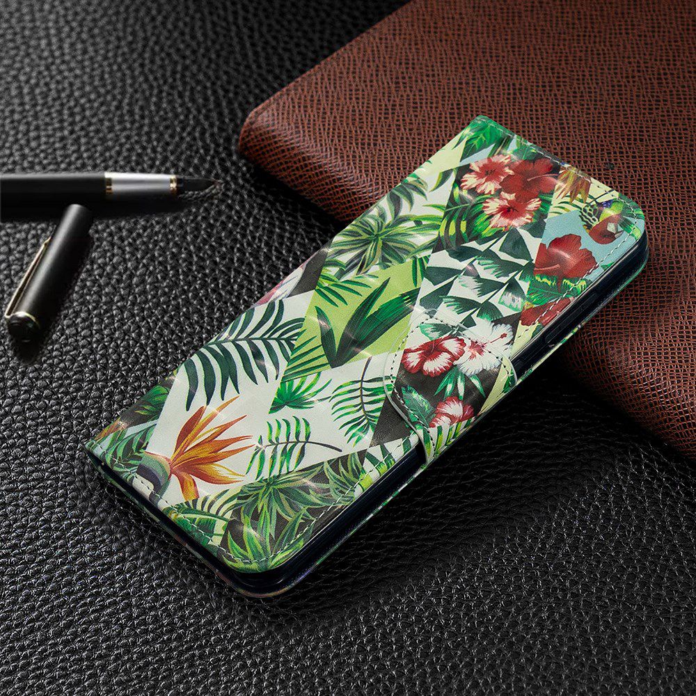Nokia 6.2 / 7.2 Portemonnee Hoesje met Planten Print afbeelding 2