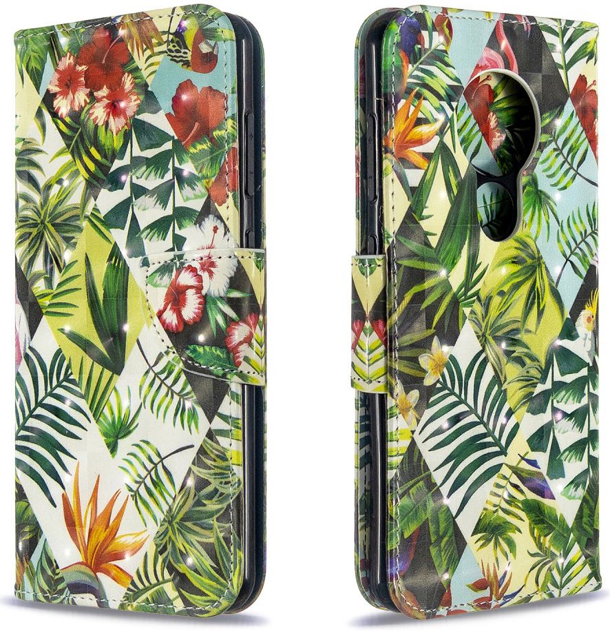 Nokia 6.2 / 7.2 Portemonnee Hoesje met Planten Print afbeelding 5