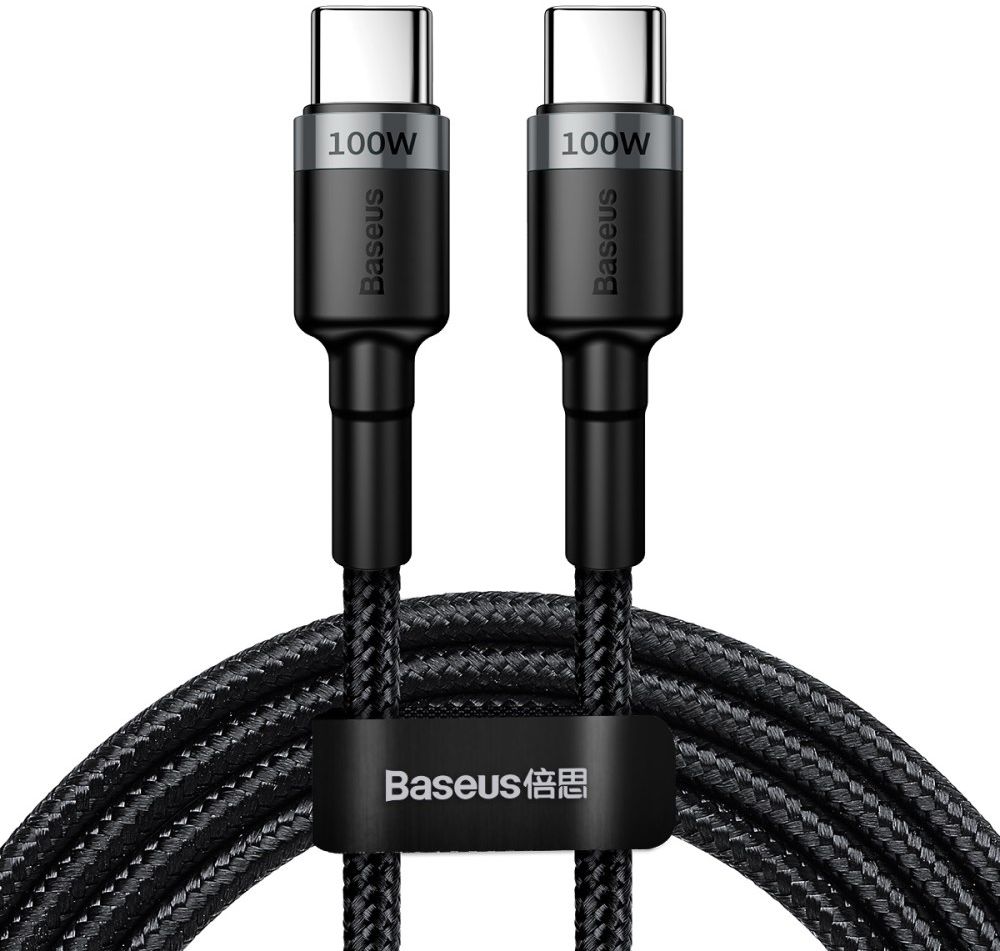 Baseus Cafule Series 100W PD2.0 Flash Charge USB-C Kabel 2m Grijs afbeelding 1