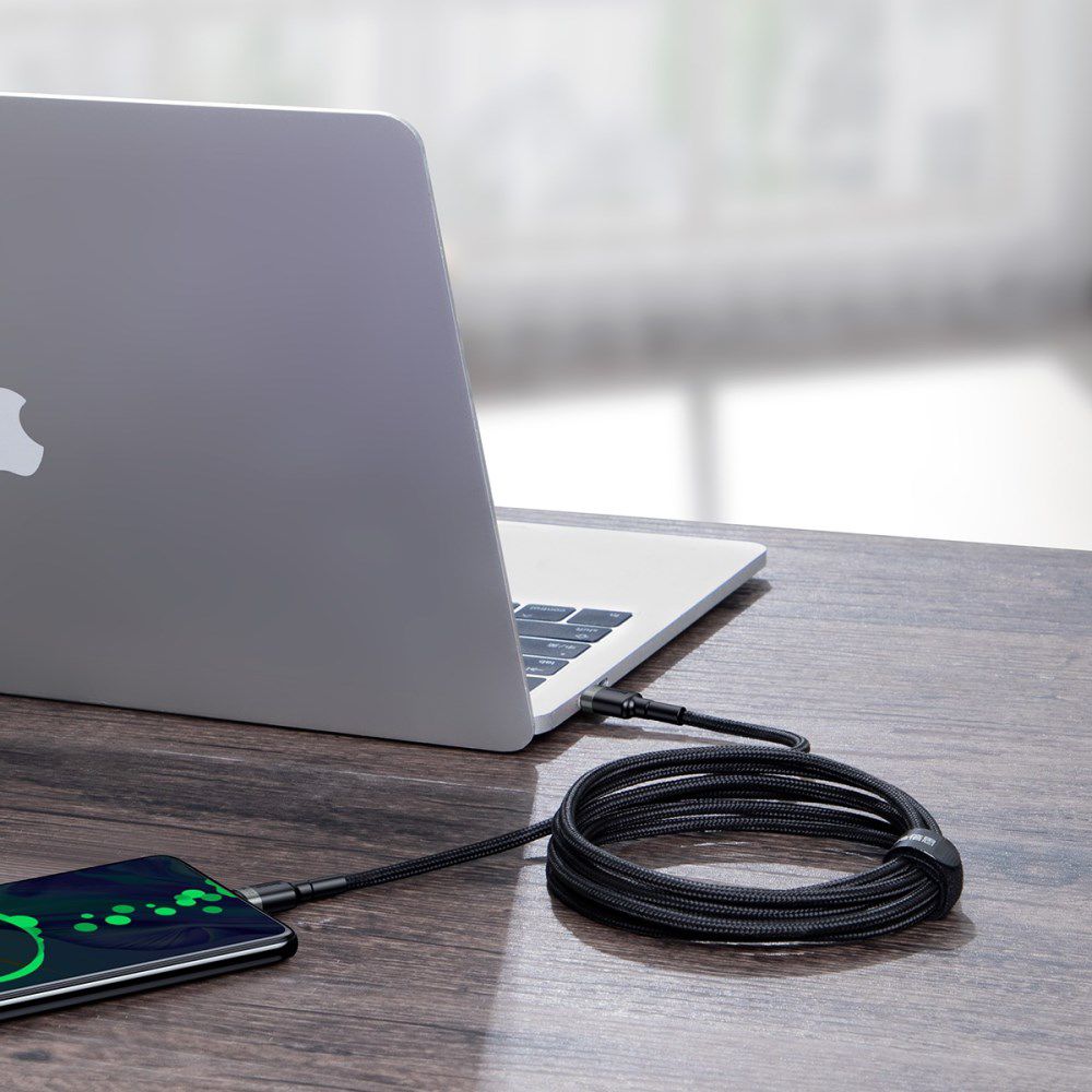 Baseus Cafule Series 100W PD2.0 Flash Charge USB-C Kabel 2m Grijs afbeelding 2