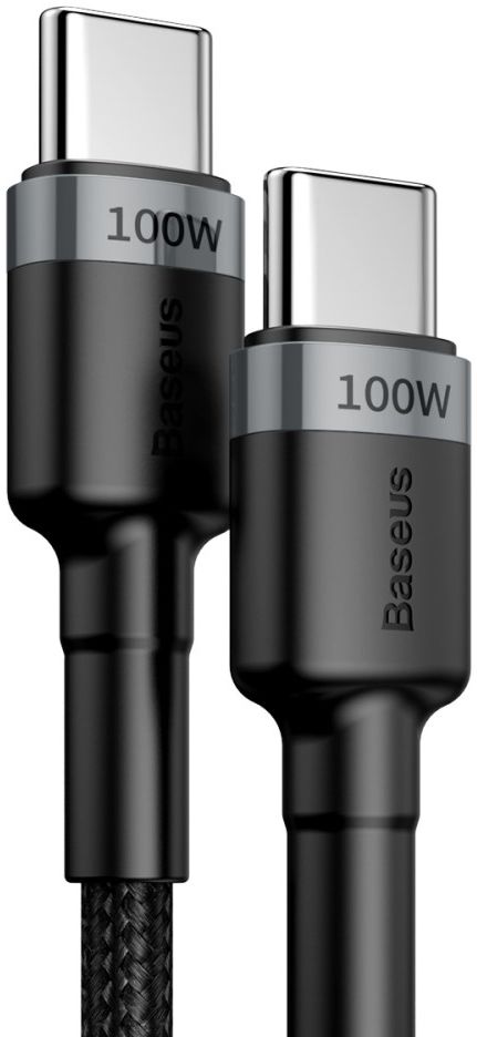 Baseus Cafule Series 100W PD2.0 Flash Charge USB-C Kabel 2m Grijs afbeelding 3