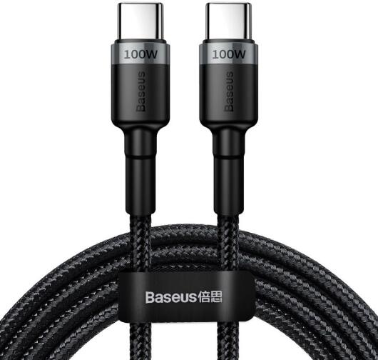 Baseus Cafule Series 100W PD2.0 Flash Charge USB-C Kabel 2m Grijs afbeelding 1