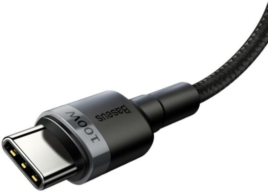 Baseus Cafule Series 100W PD2.0 Flash Charge USB-C Kabel 2m Grijs afbeelding 5
