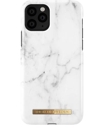 iDeal of Sweden Fashion Apple iPhone 11 Pro Hoesje White Marble Hoesjes