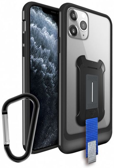 Armor X DX-Series iPhone 11 Pro Max Hybride Hoesje Transparant Zwart afbeelding 1