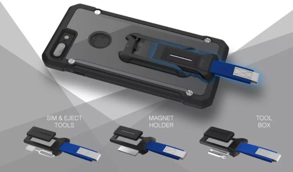 Armor X DX-Series iPhone 11 Pro Max Hybride Hoesje Transparant Zwart afbeelding 3