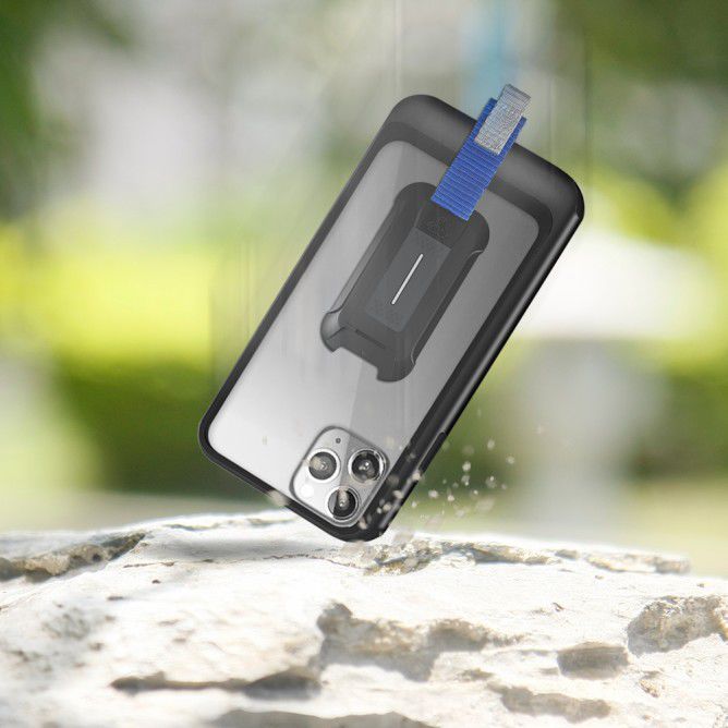 Armor X DX-Series iPhone 11 Pro Max Hybride Hoesje Transparant Zwart afbeelding 4