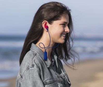 iFrogz Earbud Sound Hub Sync In-Ear Bluetooth Headset Rood/Blauw afbeelding 3