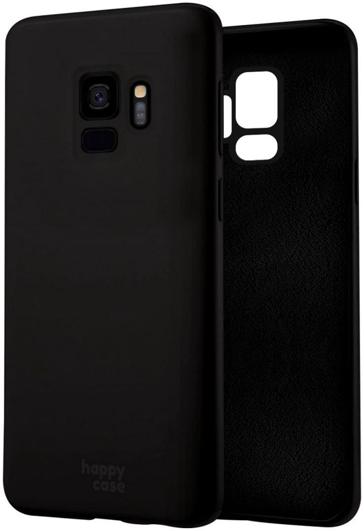 HappyCase Samsung Galaxy S9 Siliconen Back Cover Hoesje Zwart afbeelding 2
