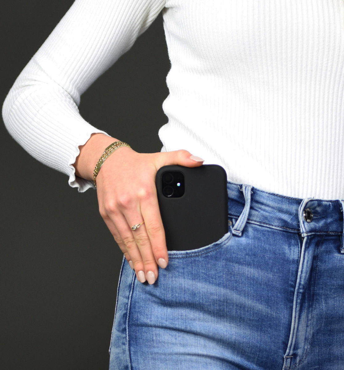 HappyCase Samsung Galaxy S9 Siliconen Back Cover Hoesje Zwart afbeelding 6