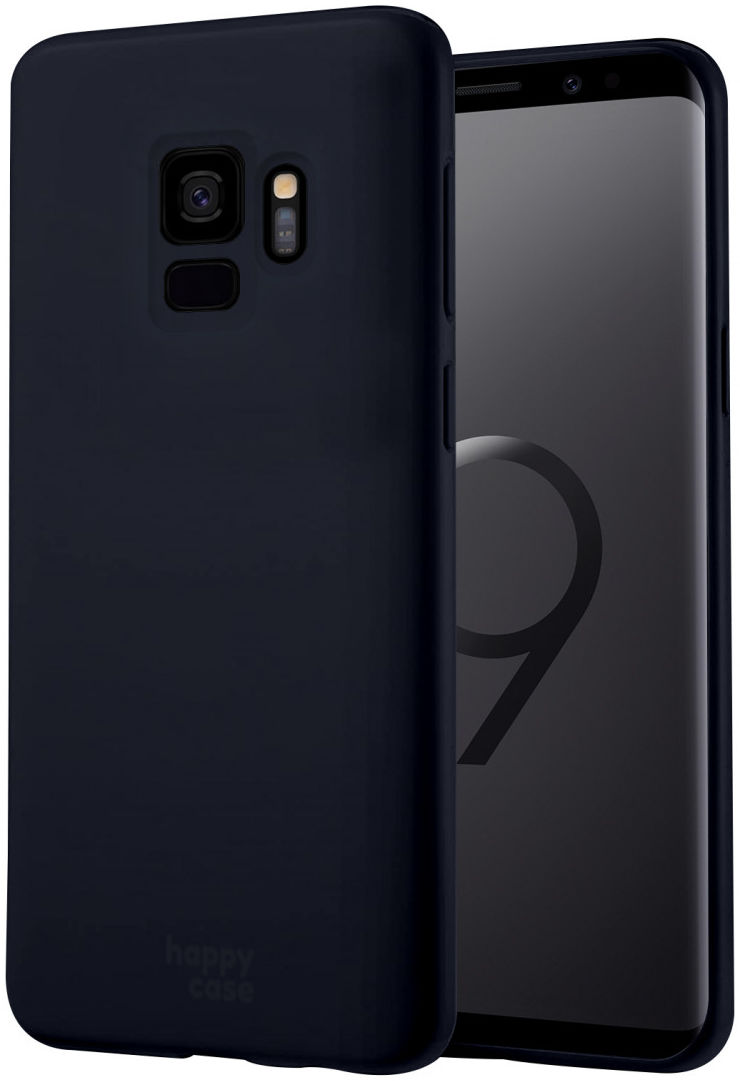 HappyCase Samsung Galaxy S9 Siliconen Back Cover Hoesje Donkerblauw afbeelding 1