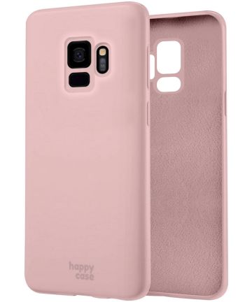 Ondenkbaar geleider Parel HappyCase Samsung Galaxy S9 Siliconen Back Cover Hoesje Roze | GSMpunt.nl