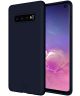 HappyCase Samsung Galaxy S10 Siliconen Back Cover Hoesje Donkerblauw