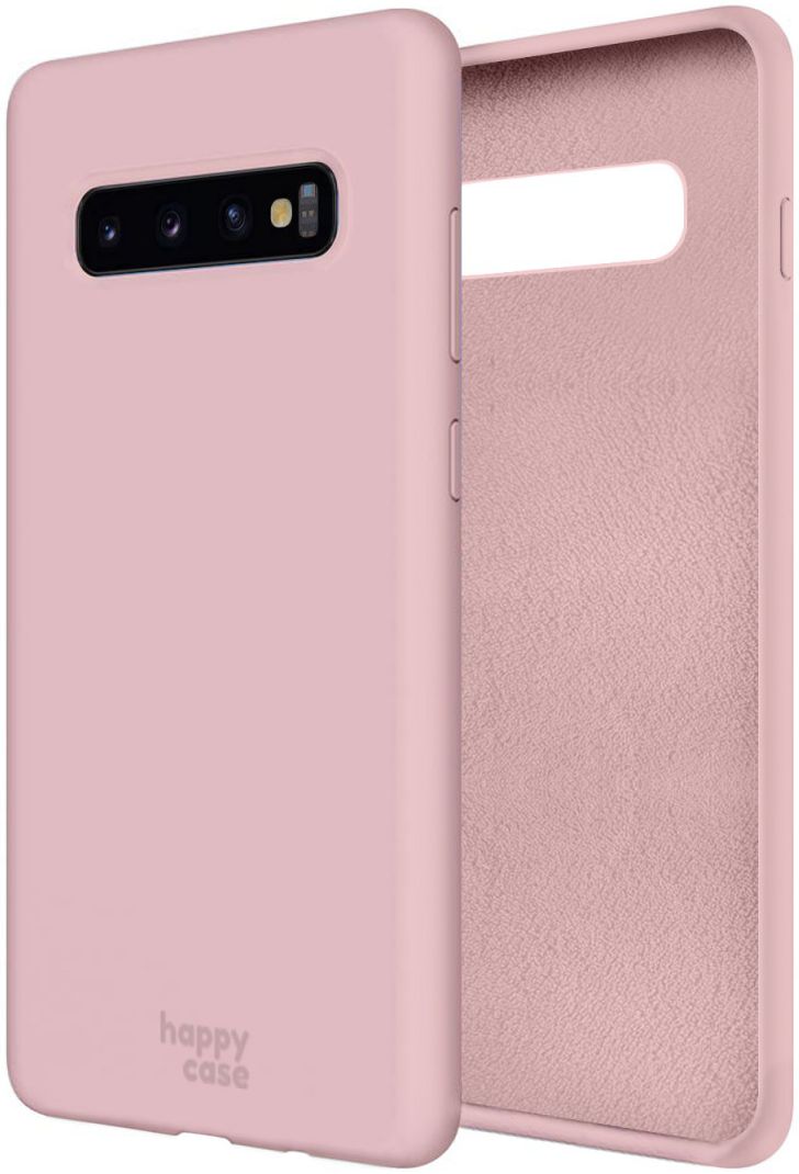 HappyCase Samsung Galaxy S10 Siliconen Back Cover Hoesje Roze afbeelding 7