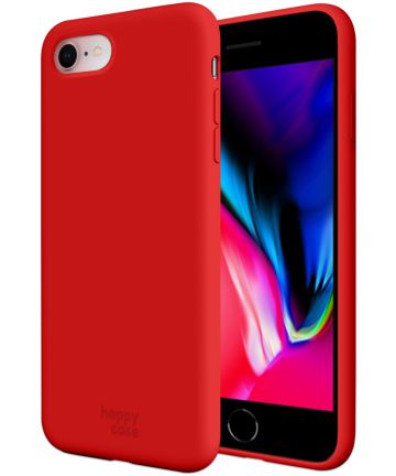 HappyCase Apple iPhone 7 / 8 Siliconen Back Cover Hoesje Rood Hoesjes