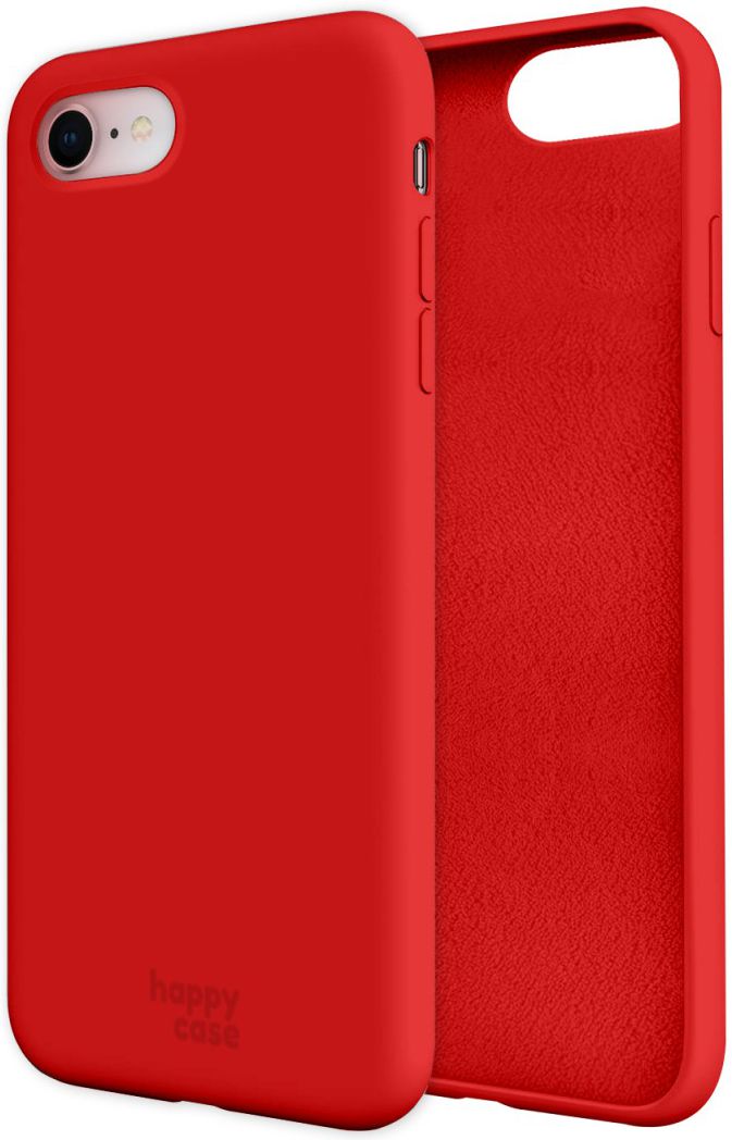 HappyCase Apple iPhone 7 / 8 Siliconen Back Cover Hoesje Rood afbeelding 8