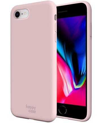 HappyCase Apple iPhone 7 / 8 Siliconen Back Cover Hoesje Roze Hoesjes