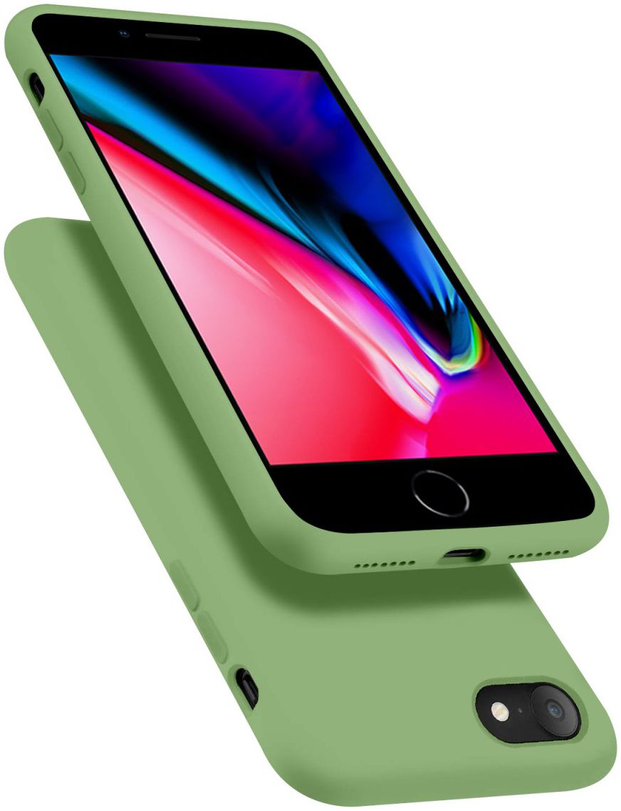HappyCase Apple iPhone 7 / 8 Siliconen Back Cover Hoesje Mint Groen afbeelding 2