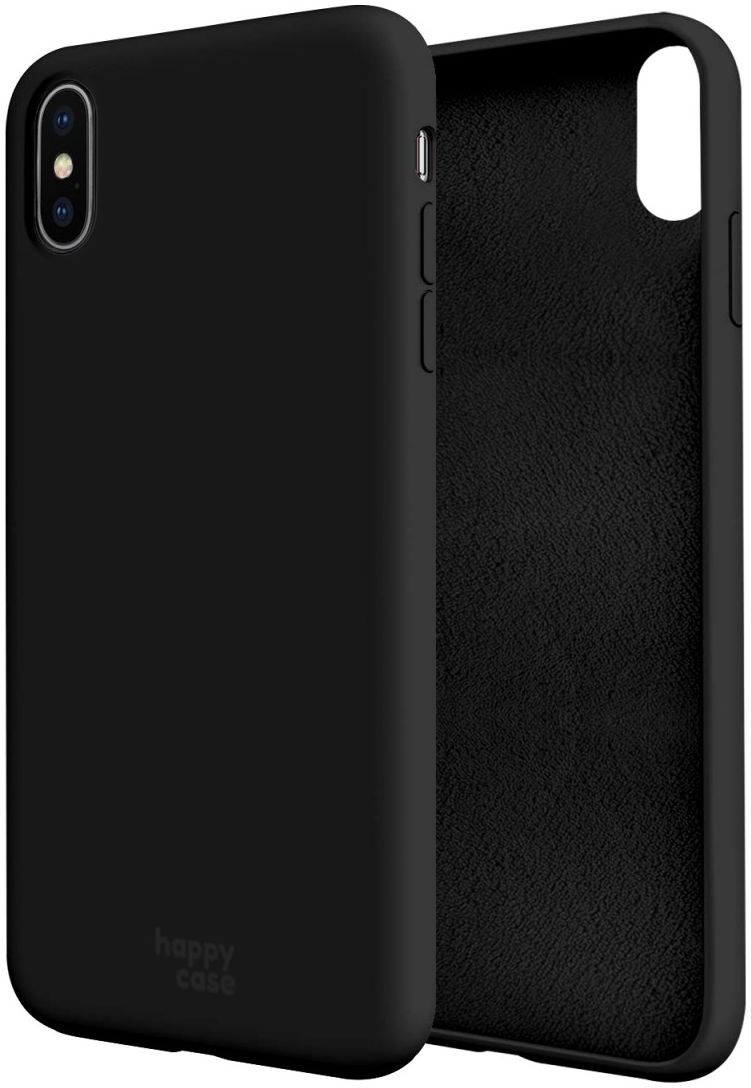 HappyCase Apple iPhone X(S) Siliconen Back Cover Hoesje Zwart afbeelding 7