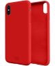 HappyCase Apple iPhone X(S) Siliconen Back Cover Hoesje Rood