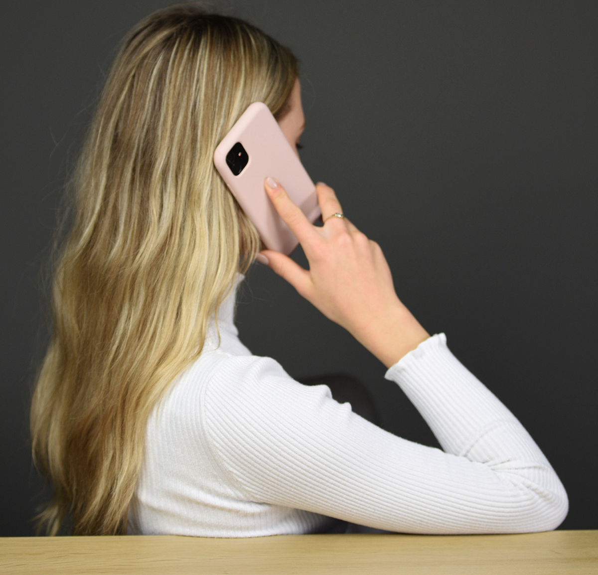 HappyCase Apple iPhone X(S) Siliconen Back Cover Hoesje Roze afbeelding 8