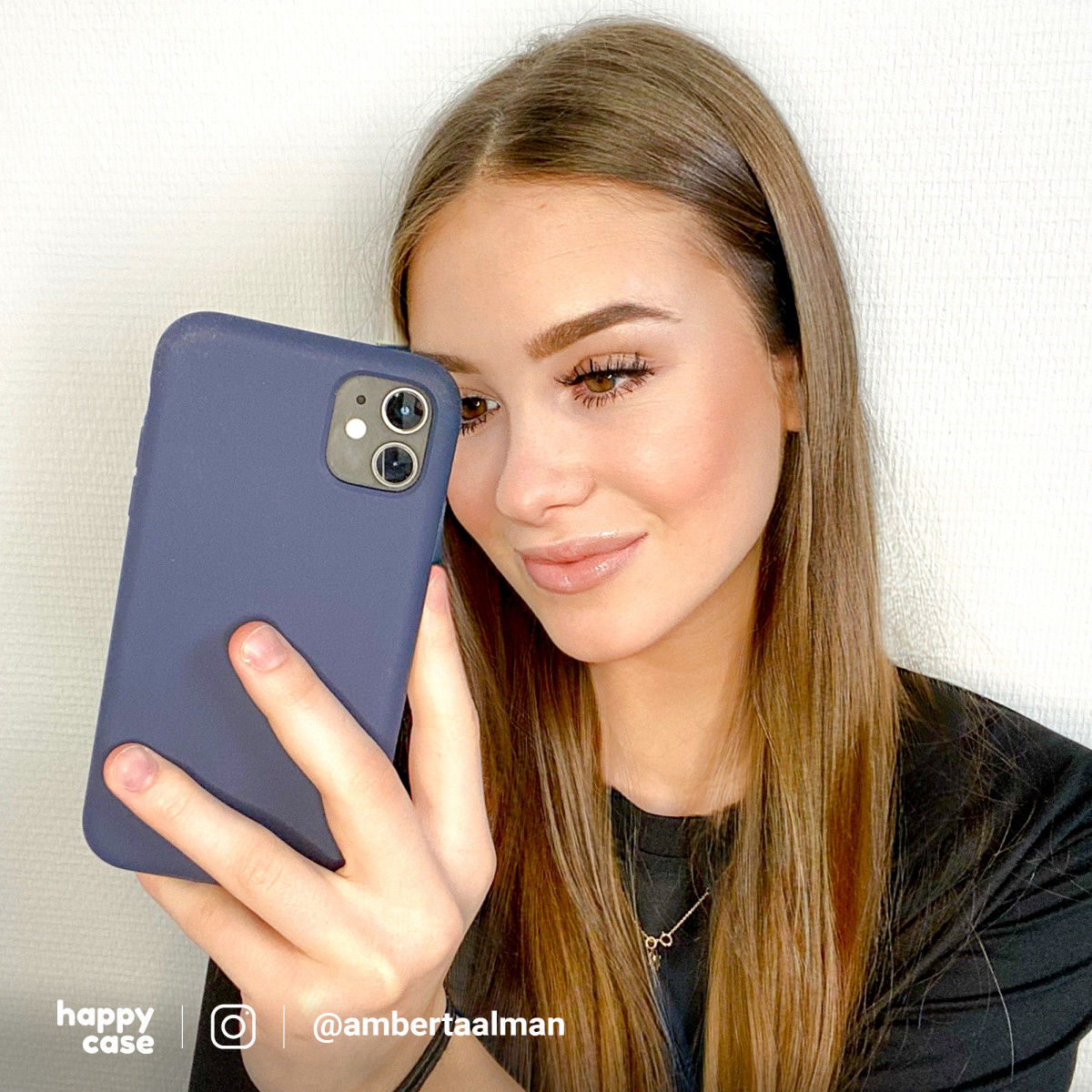 HappyCase Apple iPhone XR Hoesje Siliconen Back Cover Donker Blauw afbeelding 5
