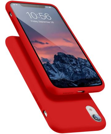 Apple iPhone Hoesje Siliconen Back Cover Rood | GSMpunt.nl