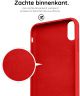 HappyCase Apple iPhone XR Hoesje Siliconen Back Cover Rood
