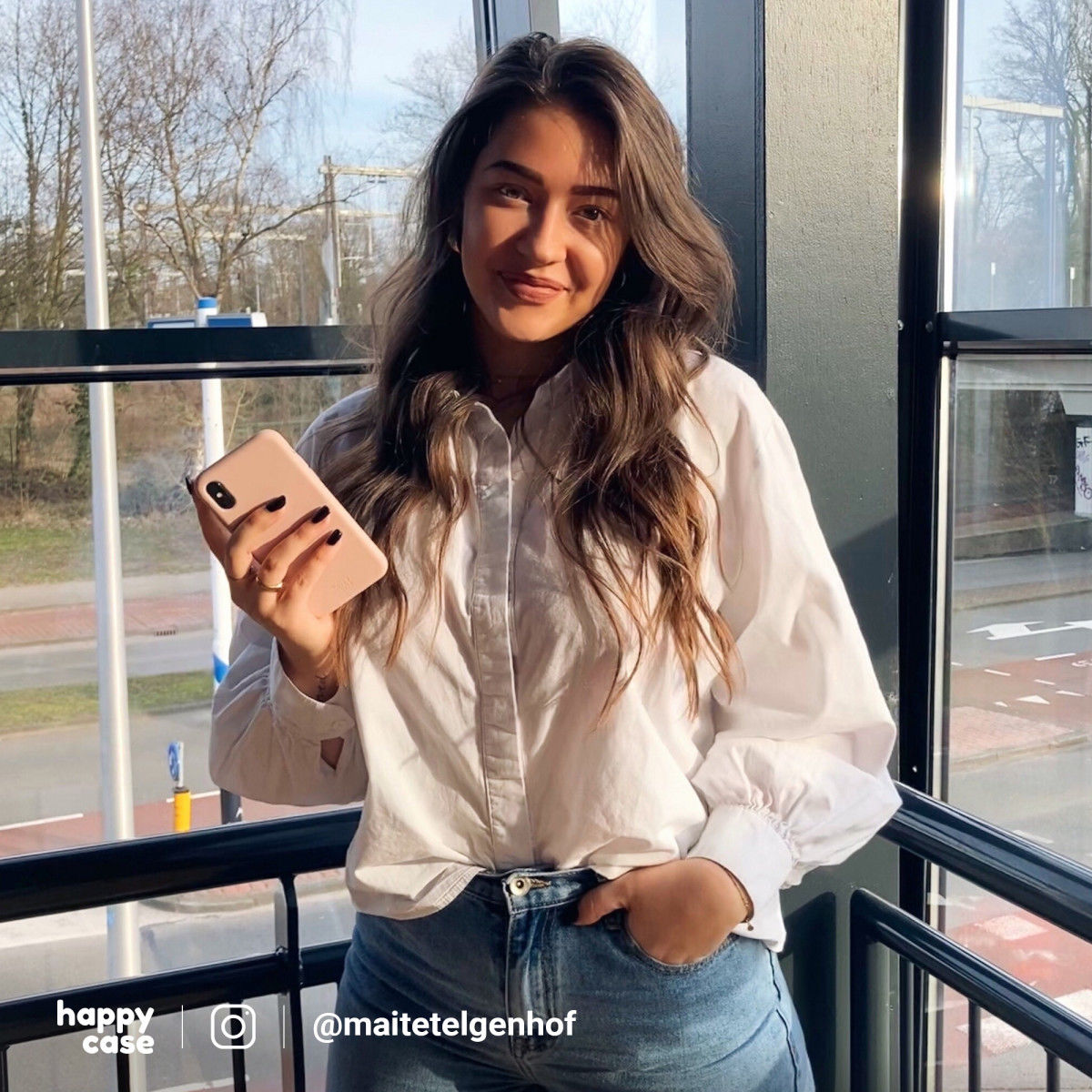 HappyCase Apple iPhone XR Hoesje Siliconen Back Cover Roze afbeelding 5