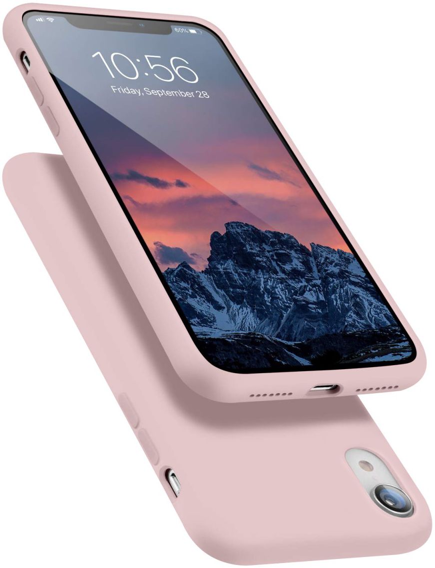 HappyCase Apple iPhone XR Hoesje Siliconen Back Cover Roze afbeelding 2