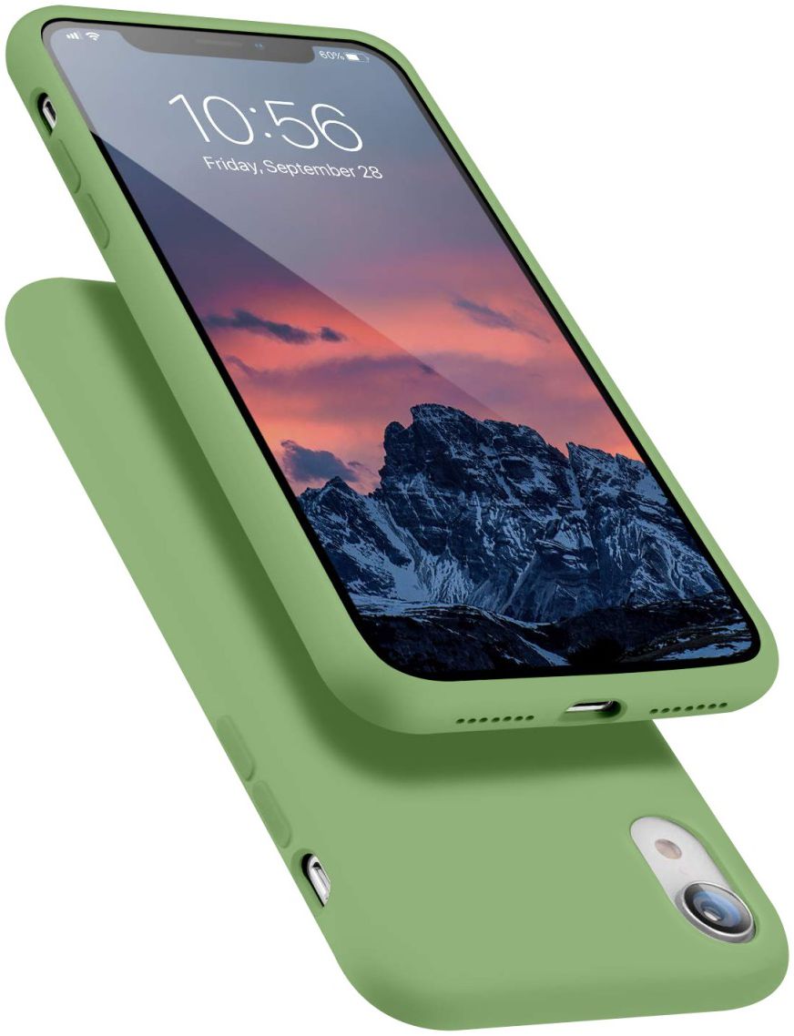 HappyCase Apple iPhone XR Hoesje Siliconen Back Cover Mint Groen afbeelding 2