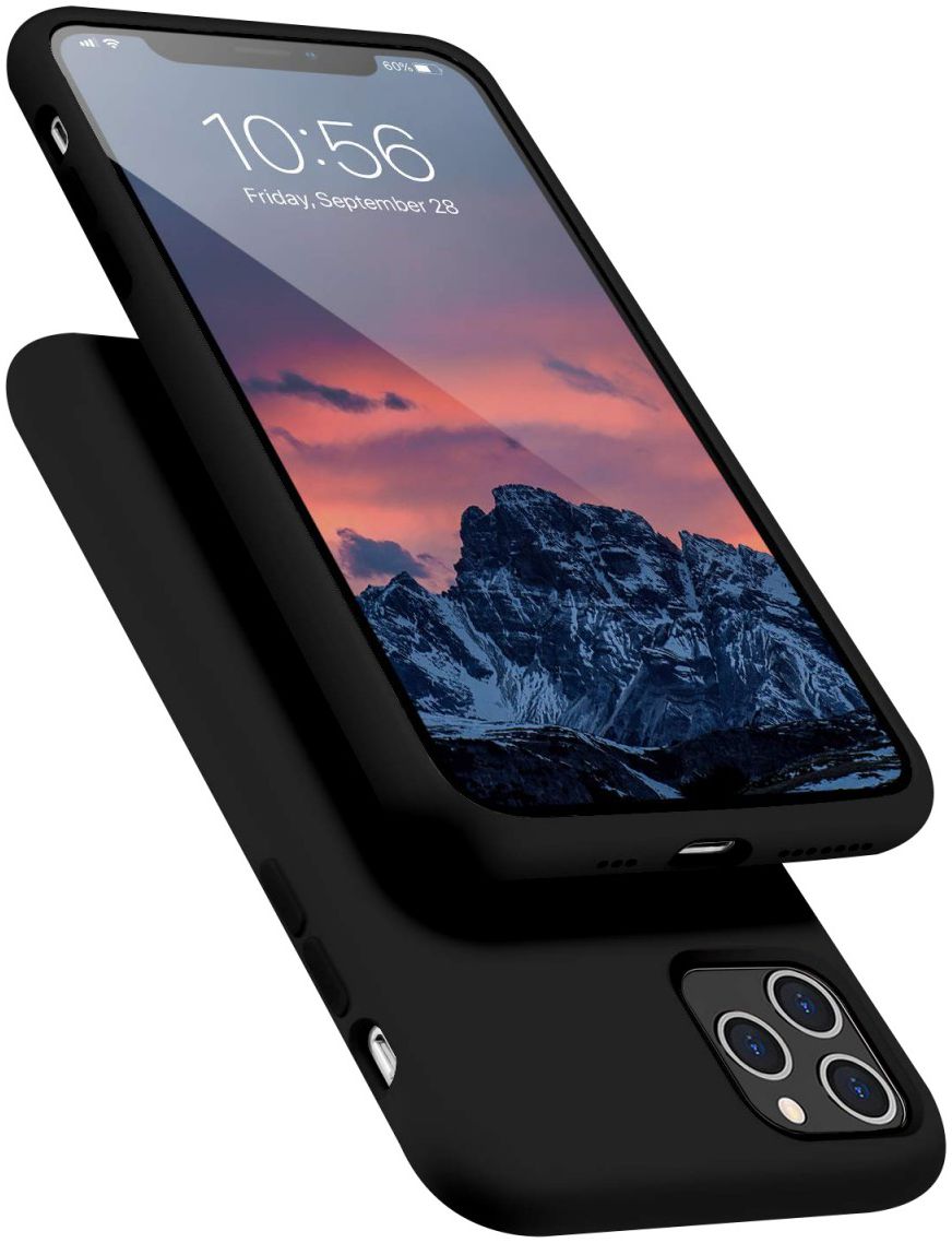 HappyCase Apple iPhone 11 Pro Siliconen Back Cover Hoesje Zwart afbeelding 2
