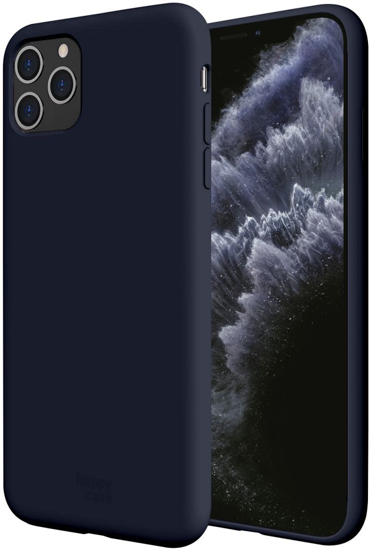 HappyCase Apple iPhone 11 Pro Siliconen Back Cover Hoesje Donker Blauw afbeelding 1