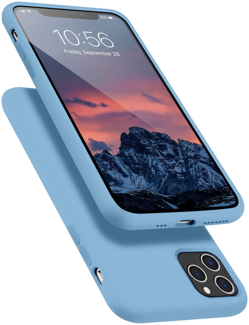 HappyCase Apple iPhone 11 Pro Siliconen Back Cover Hoesje Blauw afbeelding 2