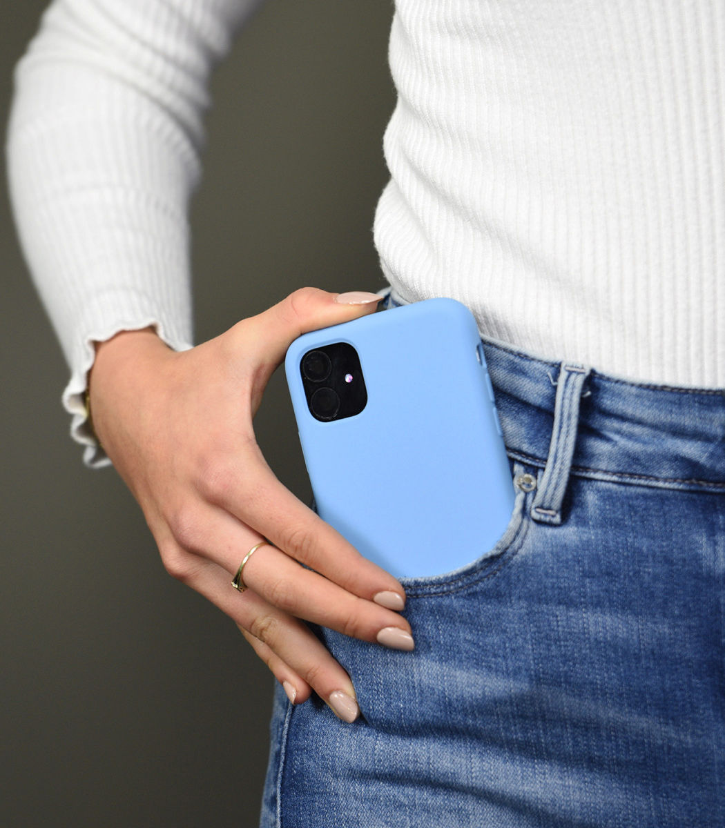 HappyCase Apple iPhone 11 Pro Siliconen Back Cover Hoesje Blauw afbeelding 6