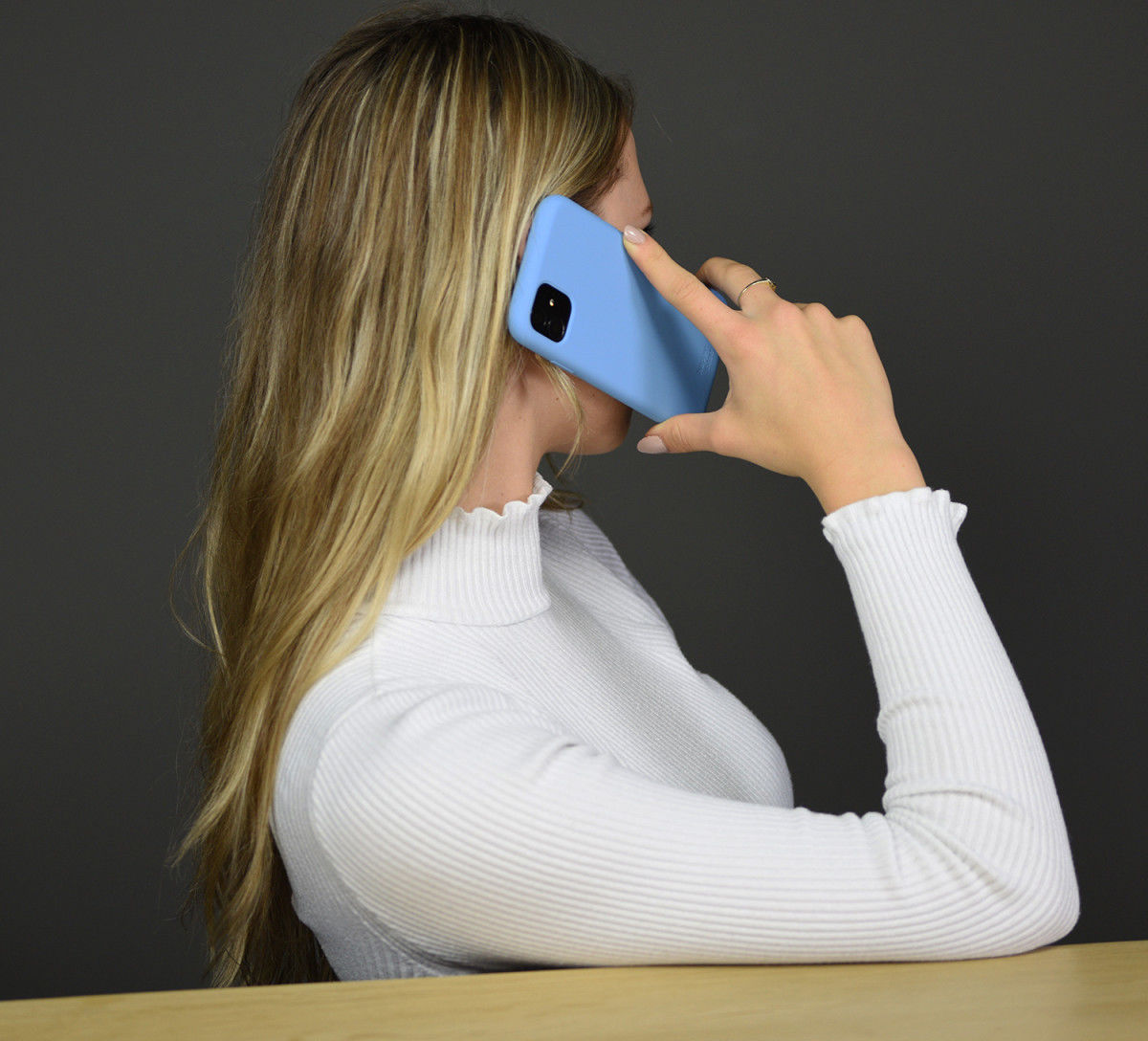 HappyCase Apple iPhone 11 Pro Siliconen Back Cover Hoesje Blauw afbeelding 5
