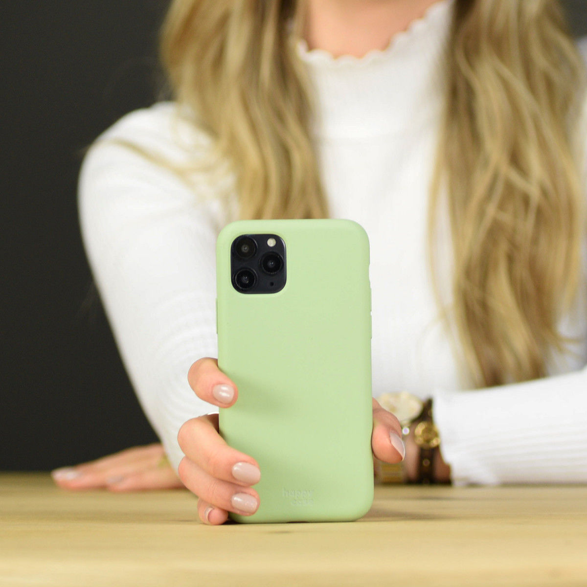 HappyCase Apple iPhone 11 Pro Siliconen Back Cover Hoesje Mint Groen afbeelding 7
