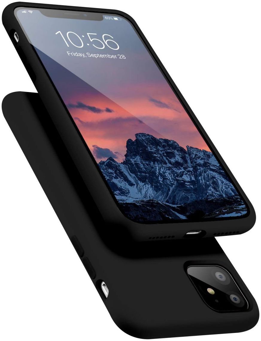 HappyCase Apple iPhone 11 Hoesje Siliconen Back Cover Zwart afbeelding 2