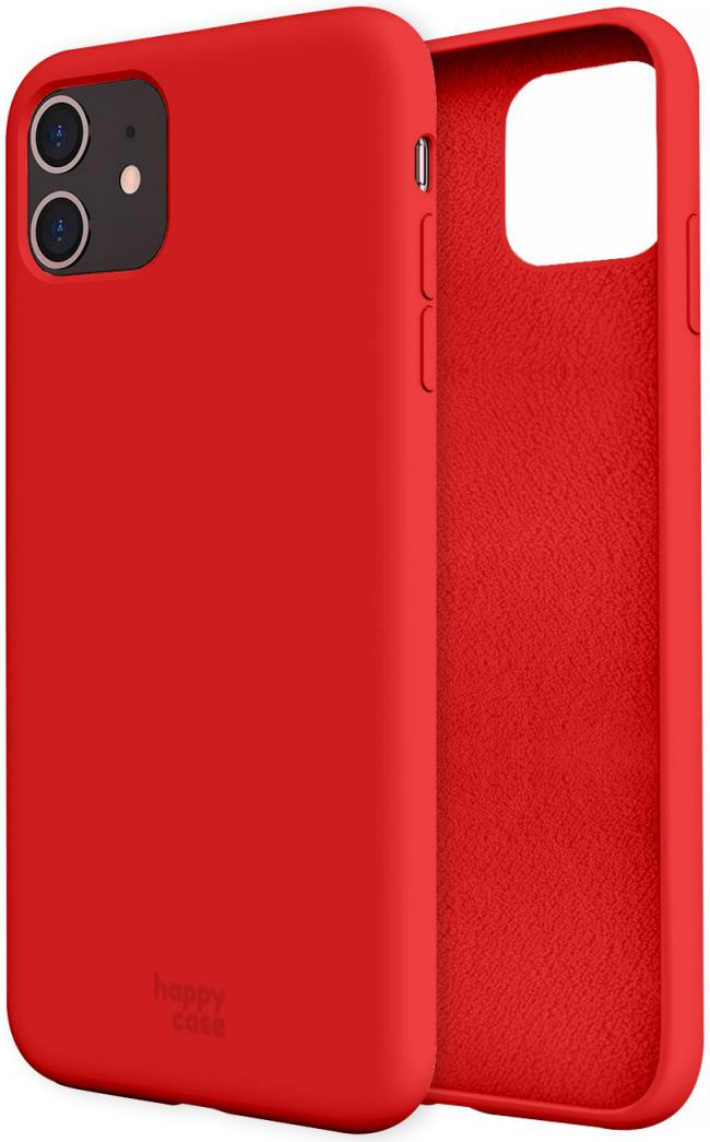 HappyCase Apple iPhone 11 Hoesje Siliconen Back Cover Rood afbeelding 7