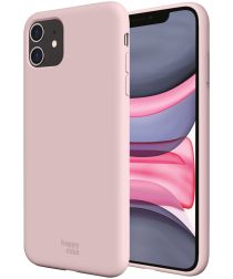 HappyCase Apple iPhone 11 Hoesje Siliconen Back Cover Roze