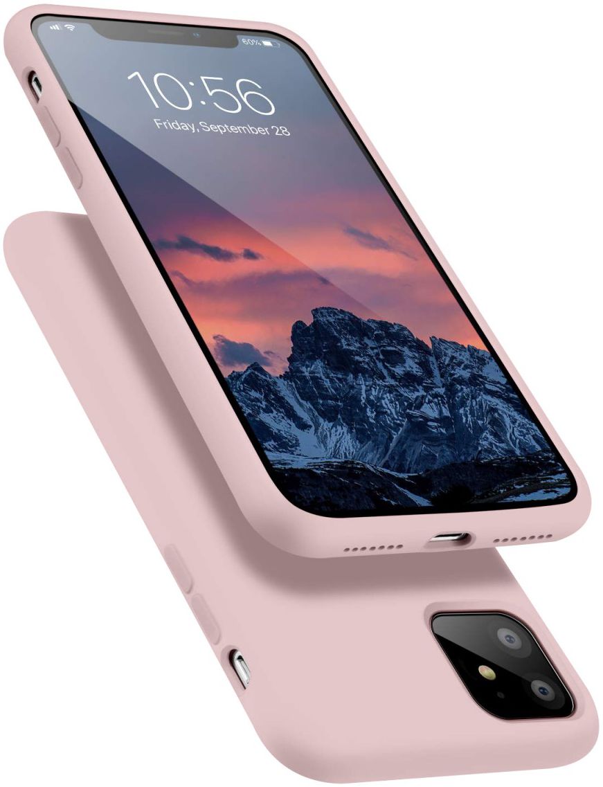 HappyCase Apple iPhone 11 Hoesje Siliconen Back Cover Roze afbeelding 2