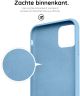 HappyCase Apple iPhone 11 Hoesje Siliconen Back Cover Blauw