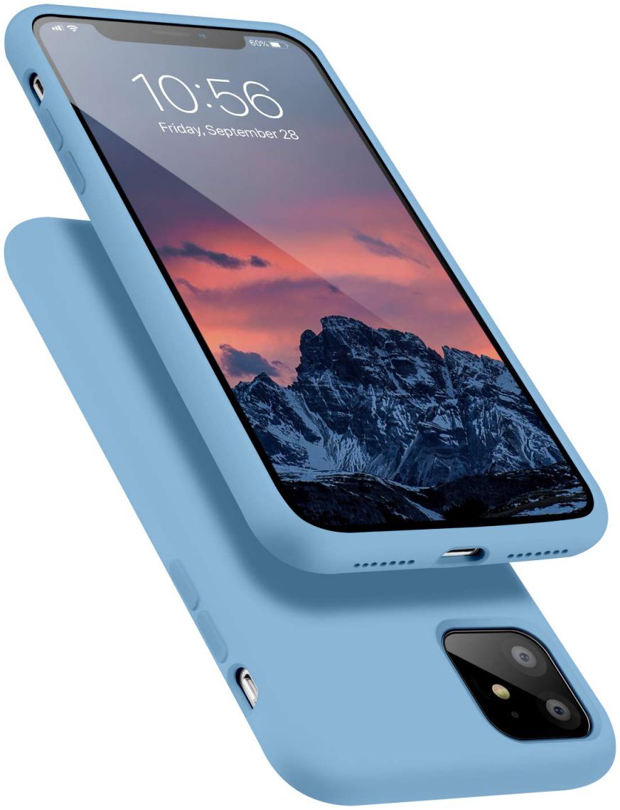 HappyCase Apple iPhone 11 Hoesje Siliconen Back Cover Blauw afbeelding 2