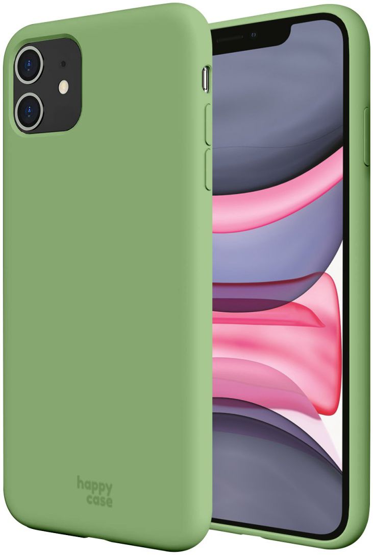 HappyCase Apple iPhone 11 Hoesje Siliconen Back Cover Mint Groen afbeelding 1