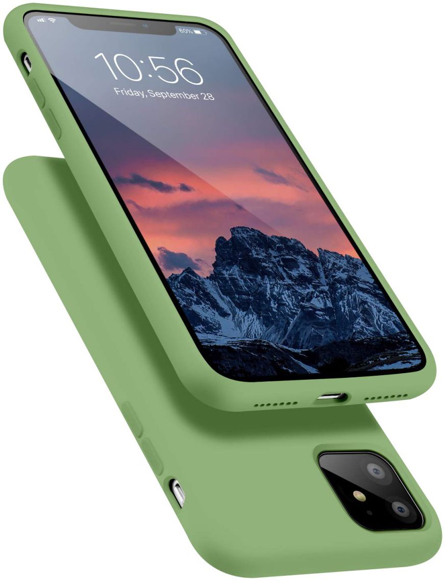 HappyCase Apple iPhone 11 Hoesje Siliconen Back Cover Mint Groen afbeelding 2