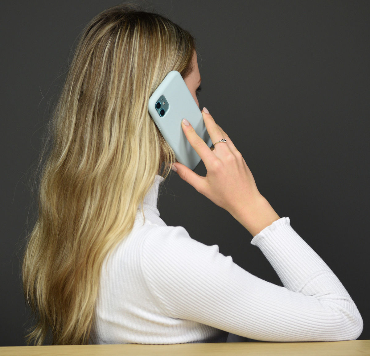 HappyCase Apple iPhone 11 Hoesje Siliconen Back Cover Licht Blauw afbeelding 5