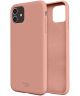 HappyCase Apple iPhone 11 Hoesje Siliconen Back Cover Donker Roze