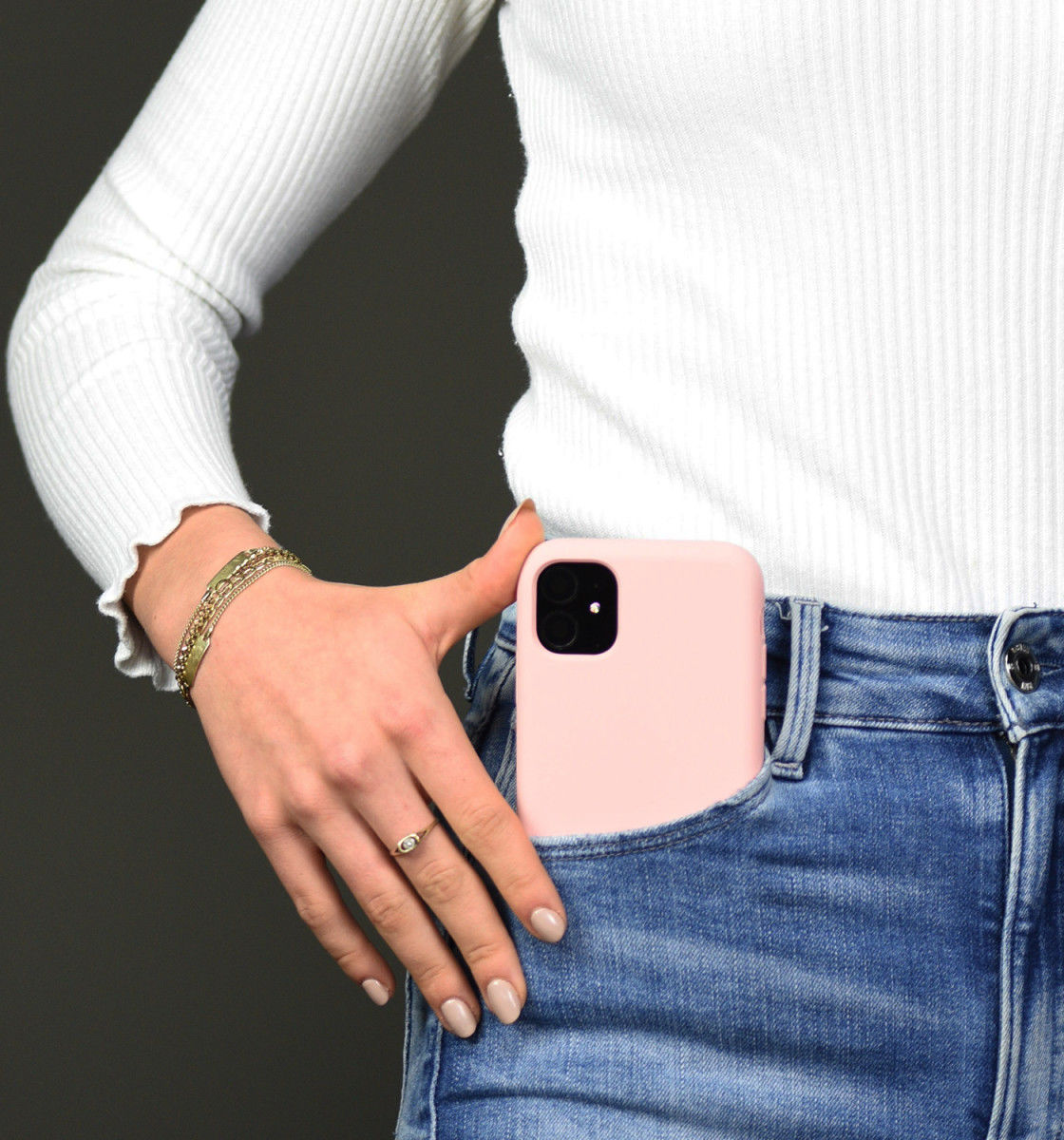 HappyCase Apple iPhone 11 Hoesje Siliconen Back Cover Donker Roze afbeelding 5