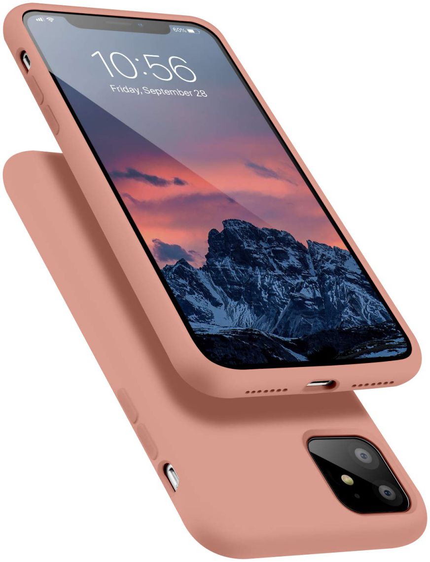 HappyCase Apple iPhone 11 Hoesje Siliconen Back Cover Donker Roze afbeelding 2
