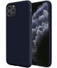 HappyCase iPhone 11 Pro Max Siliconen Back Cover Hoesje Donker Blauw